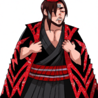 wwe wrestler Romsn reigns with akatsuki dress