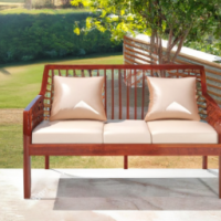 ganrate a custom luxury Sofas image the sofa is outdoor side garden